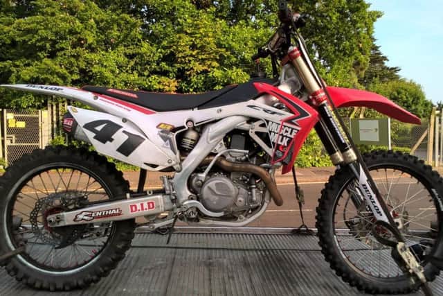 A motorbike was seized by police for having no insurance. Picture: Hampshire Constabulary