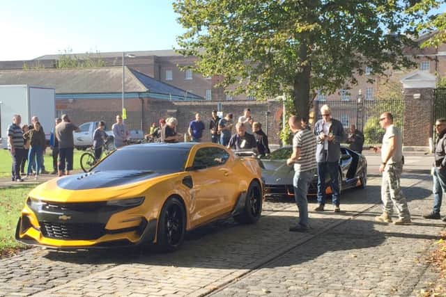 Bumblebee from Transformers being filed in Gosport