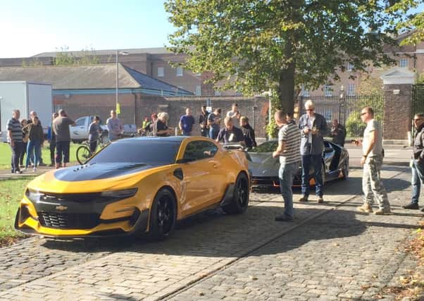 Bumblebee from Transformers being filed in Gosport