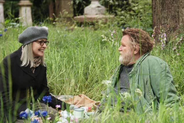 Diane Keaton and Brendan Gleeson in Hampstead.