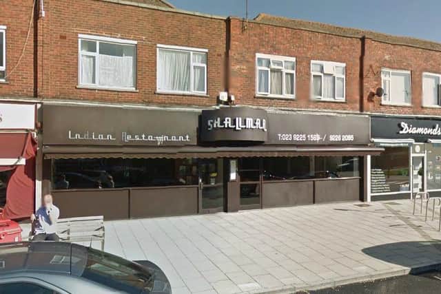 Shalimar: 9 Hambledon Parade, Waterlooville, PO7 6XE. Picture: Google Maps