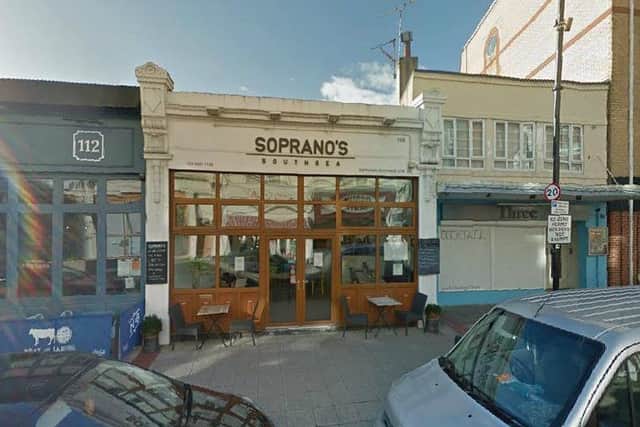 Soprano's: 108 Palmerston Road, Portsmouth, PO5 3PT. Picture: Google Maps