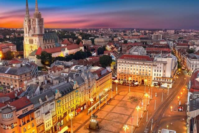 The beautiful city of Zagreb.