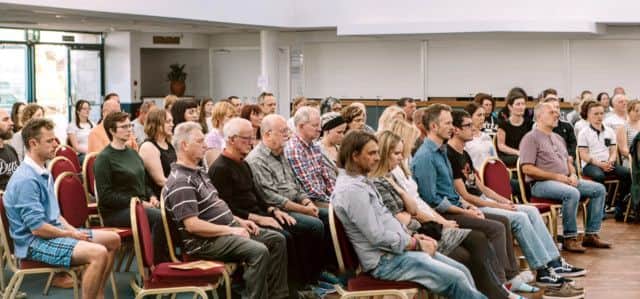 The Southsea Sangha hosted a well-attended evening with Noah Levine at The Pyramids Centre, Southsea, last year.