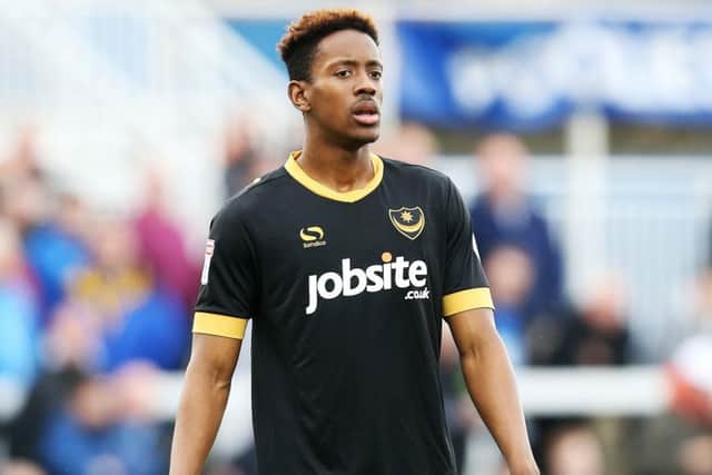 Pompey forward Jamal Lowe Picture: Joe Pepler