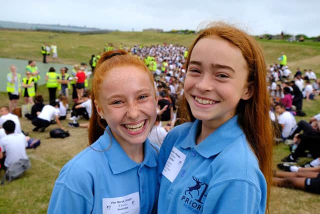 Imogen Van Herck and Poppy CrownPicture: Gary Green