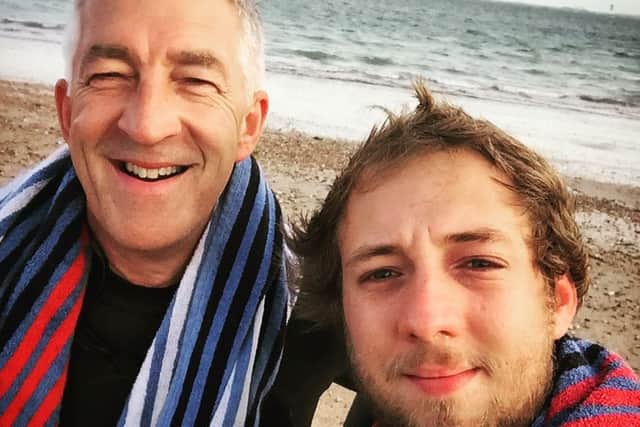 Christopher Loader and his son George