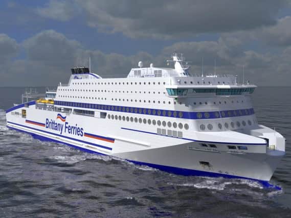 Brittany Ferries' new cross-channel ferry Honfleur