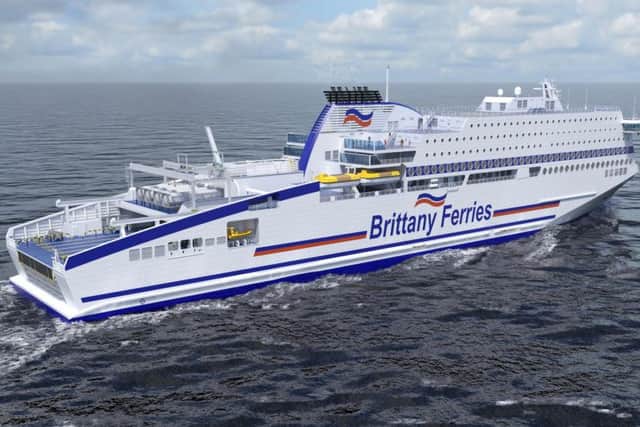Brittany Ferries' new cross-channel ferry Honfleur