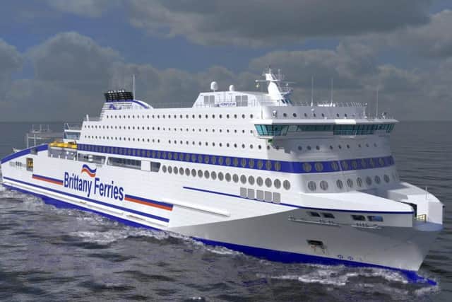 Brittany Ferries' new cross-Channel ferry Honfleur