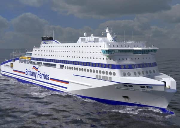 Brittany Ferries' new cross-Channel ferry Honfleur