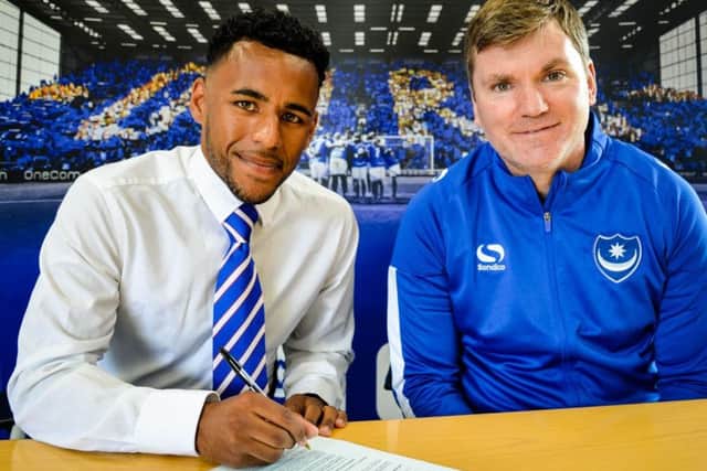 Nathan Thompson and Joe Gallen. Picture: Colin Farmery