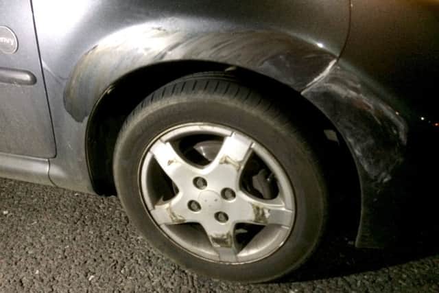 Mike and Roslyn Parsons' Nissan Qashqai after drink-driving headteacher Roxanne Vines crashed into them on the A3.
