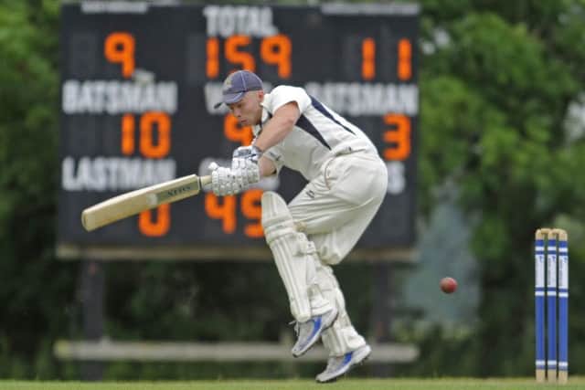 Hambledon's George Harding batting against St Cross. Picture Ian Hargreaves (170744-1)
