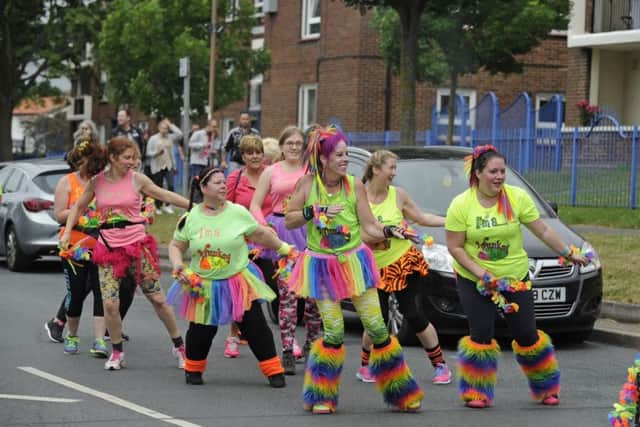 Dancers join the parade in Paulsgrove. Picture: Ian Hargreaves (170740-1)