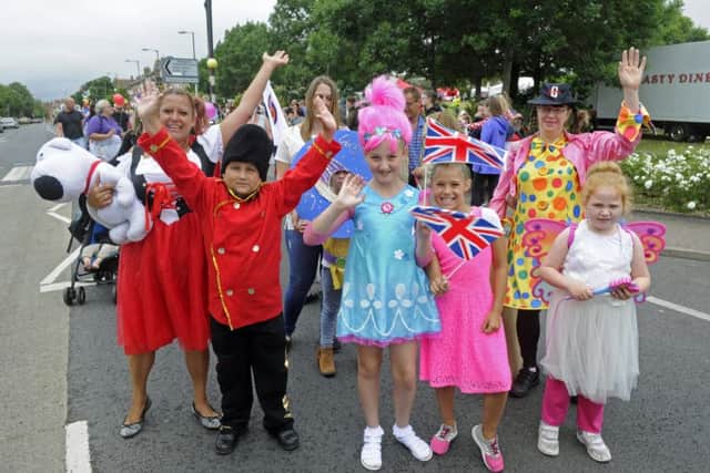 Some of the bright costumes on display in the Paulsgrove procession. Picture: Ian Hargreaves (170740-1)