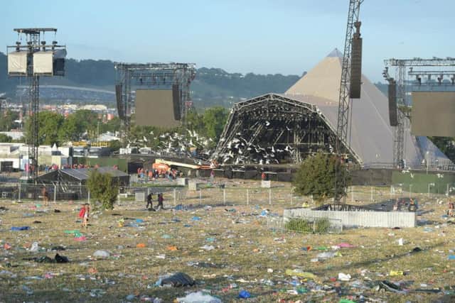 Glastonbury after the fans left