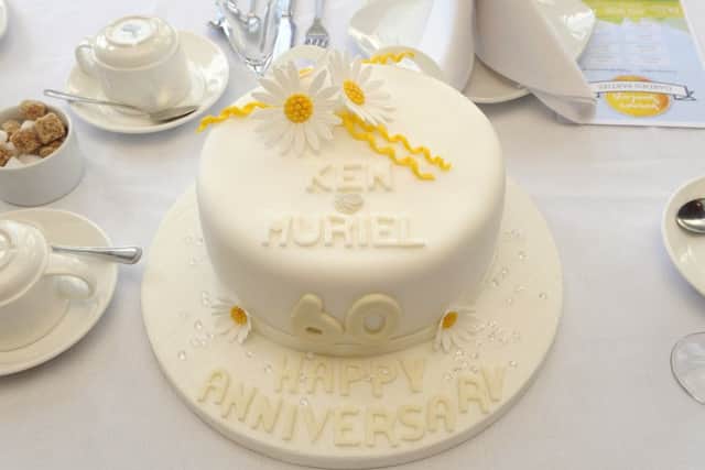 Ken and Muriel celebrated with high tea at Queens Hotel, Southsea
