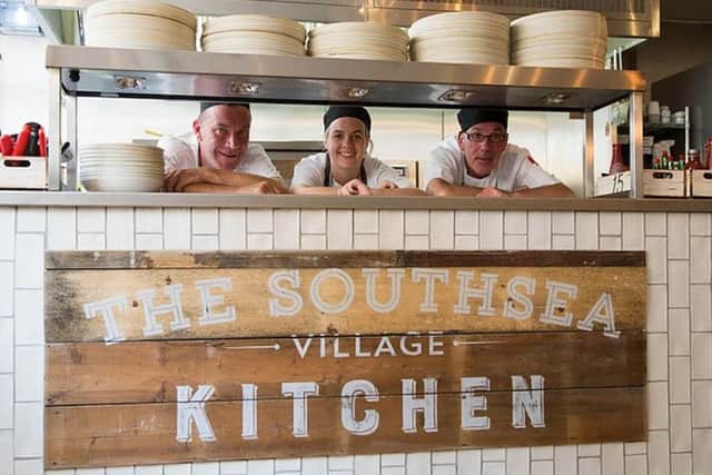 The team at the Southsea Village pub - from left: Gareth Matthews Percy, Shannon Rees and Paul O'Byrne