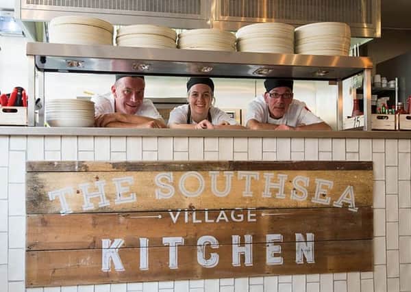The team at the Southsea Village pub - from left: Gareth Matthews Percy, Shannon Rees and Paul O'Byrne