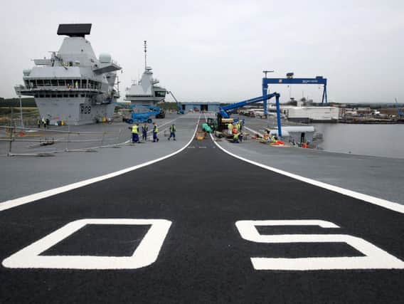The flight desk of HMS Queen Elizabeth