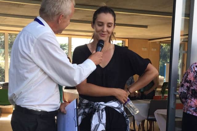 Laura Robson at the draw for the Aegon Southsea Trophy