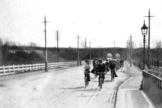 A magnificent photograph looking south over Portsbridge with the Hilsea arches in the background. 		                   Picture: Barry Cox Collection