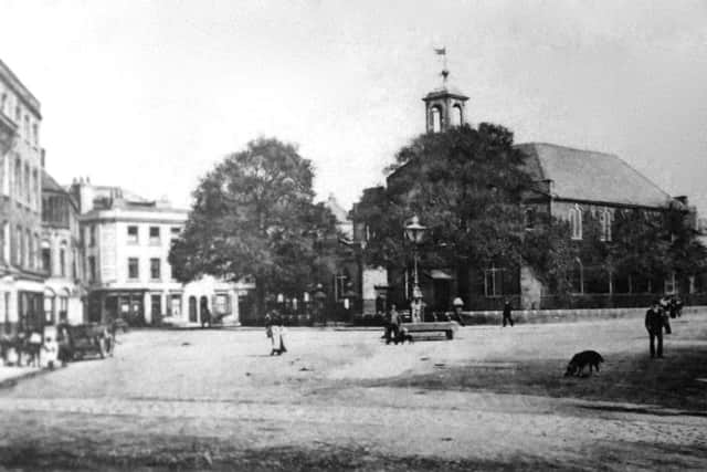 Another turn-of-the-last century photograph, this time of St Georges Church, Portsea, located within St Georges Square.