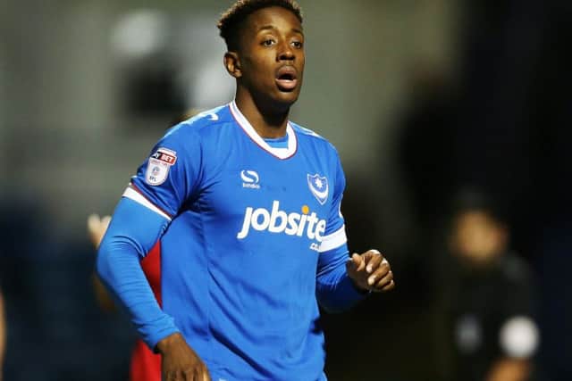 Pompey forward Jamal Lowe Picture: Joe Pepler