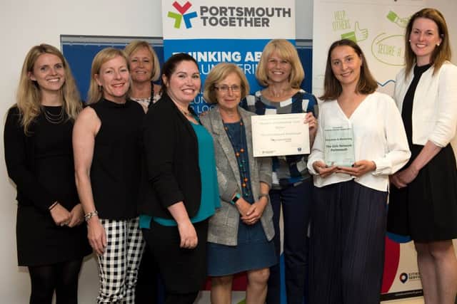 Education & Mentoring team winners 2017 -The Girls Network with Ruth Johnson of Irwin Mitchell
