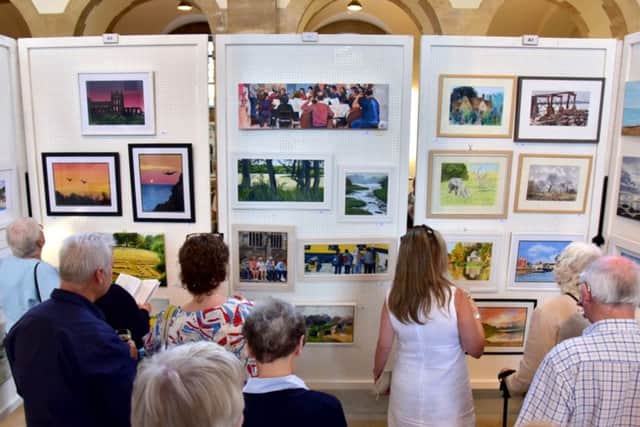 Artwork on display at the 2016 Portsmouth and Hampshire Art Society summer exhibition. Photo: David Fright