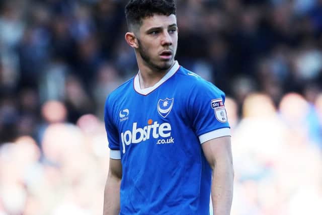 Pompey striker Conor Chaplin Picture: Joe Pepler