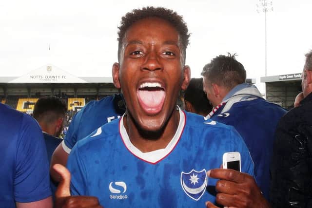 Pompey forward Jamal Lowe Picture: Joe Pepler