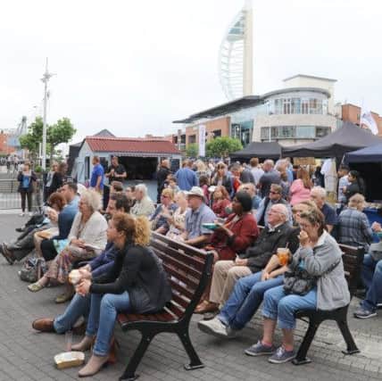 Seafood lovers at the first Seafood Festival at Gunwharf Quays  PPP-170625-000953006