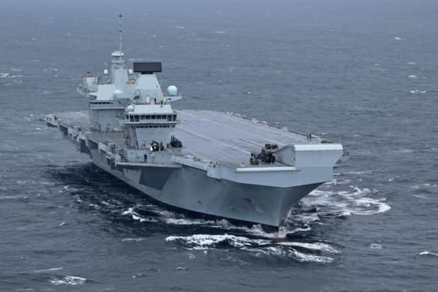 The aircraft carrier is the largest warship ever built by the Royal Navy and has 700 sailors and 200 civilian personnel on board. PHOTO: Royal Navy