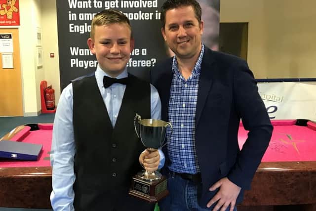 Olly Gibbs and his coach David Mumford