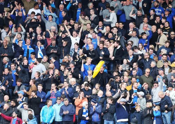 Pompey fans at Notts County. Picture: Joe Pepler