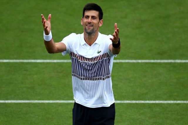 Novak Djokovic advanced to the final