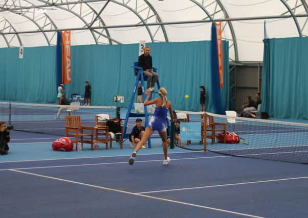 The Aegon Southsea Trophy has been taking place indoors due to the rain