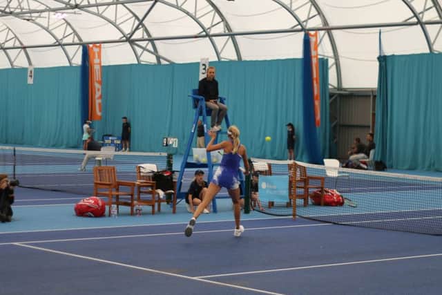 The Aegon Southsea Trophy has been taking place indoors due to the rain