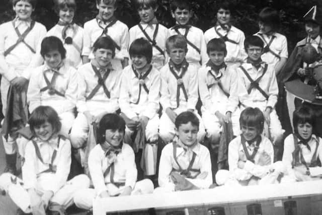 The morris dancing group from Court Lane Junior School, Cosham, in 1978/79.