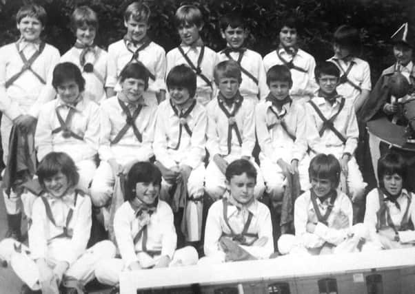 The morris dancing group from Court Lane Junior School, Cosham, in 1978/79.