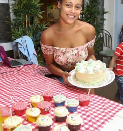 At Fratton Community Centre Kali Jack sells some delicious cakes and cupcakes. Photo by Habibur Rahman (17061)
