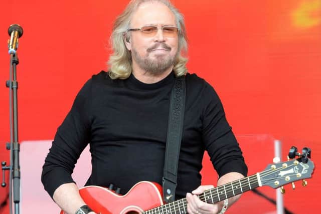 Barry Gibb performing on the Pyramid Stage at Glastonbury Festival. Picture: Ben Birchall/PA Wire YPN-170625-165943060