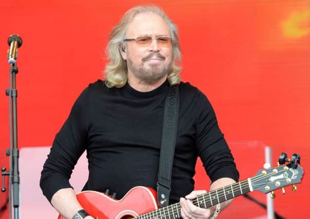 Barry Gibb performing on the Pyramid Stage at Glastonbury Festival. Picture: Ben Birchall/PA Wire YPN-170625-165943060