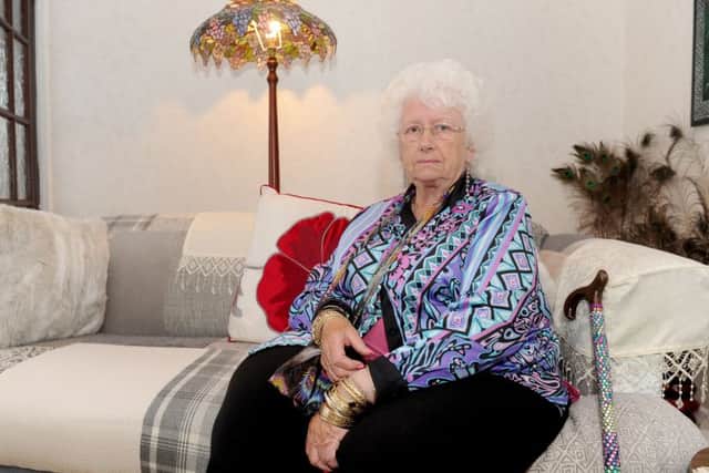 Beryl Brown, 75, from Leigh Park,  was punched by a burglar who stole dozens of pairs of earrings Picture: Sarah Standing (170842-4679)