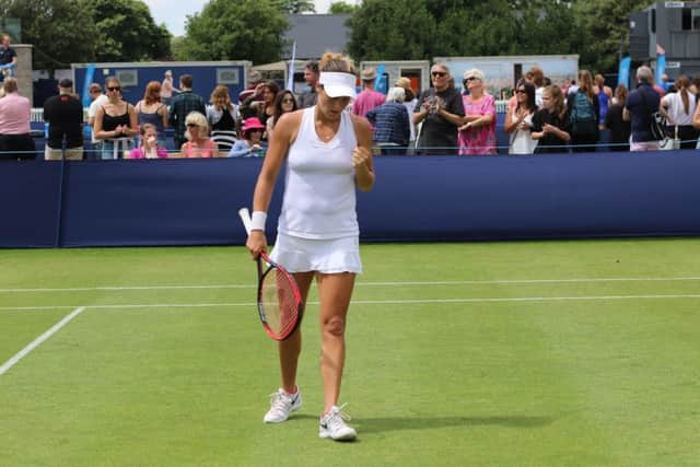 Tatjana Maria marched on with a fine win. Picture: David Brawn