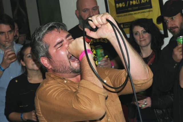 southsea festival 2016 CREDITLead singer Joe Watson from Portsmouth band Horseflies.Picture: Paul Windsor. PPP-160410-094406001