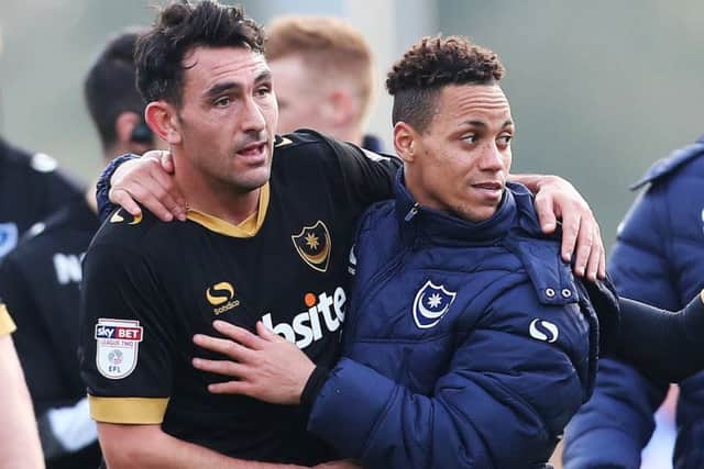 Gary Roberts and Kyle Benntt. Picture: Joe Pepler