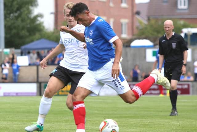 Gary Roberts in actions at Salisbury. Picture: Habibur Rahman